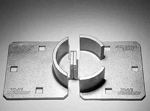 SAFETY LOCKOUT HASP: SPECIALITY HASP: Available in 1 and 11/2 inch diameter vinyl coated steel as well as 1 inch diameter 3-1/4