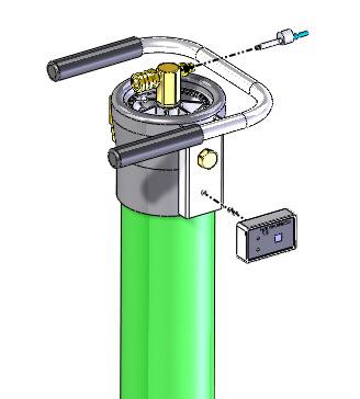 Attach the wastewater discharge hose to the wastewater outlet port on the side of the tube near the handle. 4. The HydroTube is now ready for use. 1 Optional TDS Monitor Installation 1.