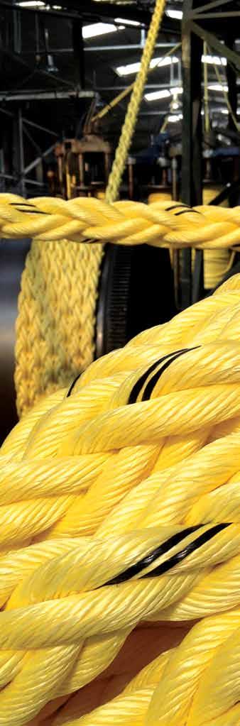 04 MOORING ROPES MOORING ROPES 05 Survitec Nutech 3, 4 & 8 Strand Made from high tenacity mixed polyolefin yarns and available in 3, 4, 8, 12 and 24 strand.