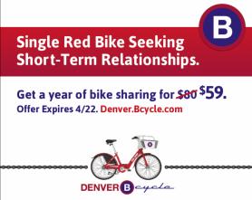 RTD ads on bikes Bike sharing