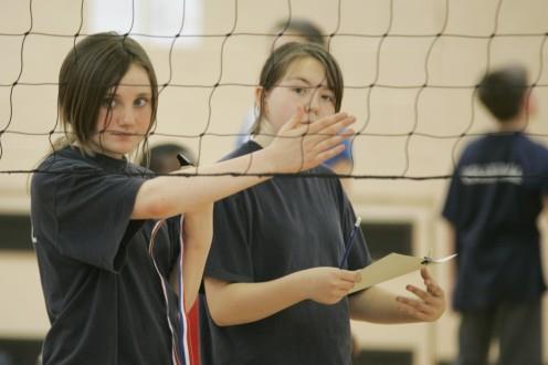 skills necessary to conduct a volleyball match effectively.