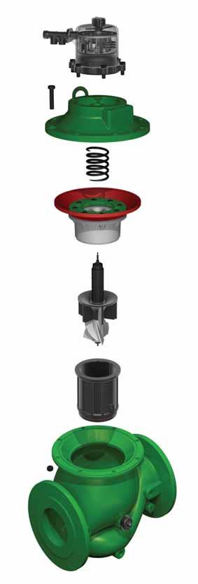 Product Parts Features [1] Setting Knob Easy "Push & Set" batch pre-setting [] Control ead Includes: Flow totaling counter, visual flow rate indicator, non-computerized dose control and pulse output