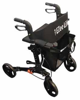 rollator walkers CH3011 The CH3011 Rollator is an X frame aluminum folding walker designed both for indoor and outdoor use that can easily and quickly be folded in two directions to minimize its size.