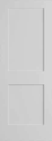2-5000-15 Frameport Shaker Style Doors Section D Page 11 A complete line of Shaker style doors in a broad range of panel configurations