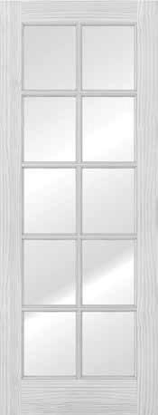 Glass 1 Lite Frosted Glass 1 Lite Reed Glass 10 Lite Clear Glass 12 Lite Clear Glass 15 Lite Clear Glass 18 Lite Clear Glass *10 Lite Doors Doors 1 Lite Clear Glass, 1 Lite Frosted Glass, 1