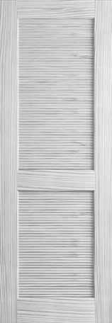 2-5000-15 Section D Page 13 Frameport Louver Doors 1-3/8 Interior wood door Rich vertical grain suitable for stain or paint Top and bottom of door is factory sealed for reliable performance