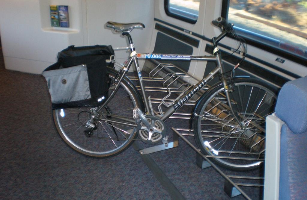 Bicycle integration into Bay Area rail is well-established BART has allowed bikes onboard without any special permit since 1998 2% of BART boardings bring a