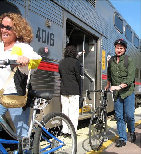 permit since 1992 each train has space for at least 16 bikes (some have as many as 64 spots) 7% of Caltrain boardings bring a bike (hit capacity ceiling in
