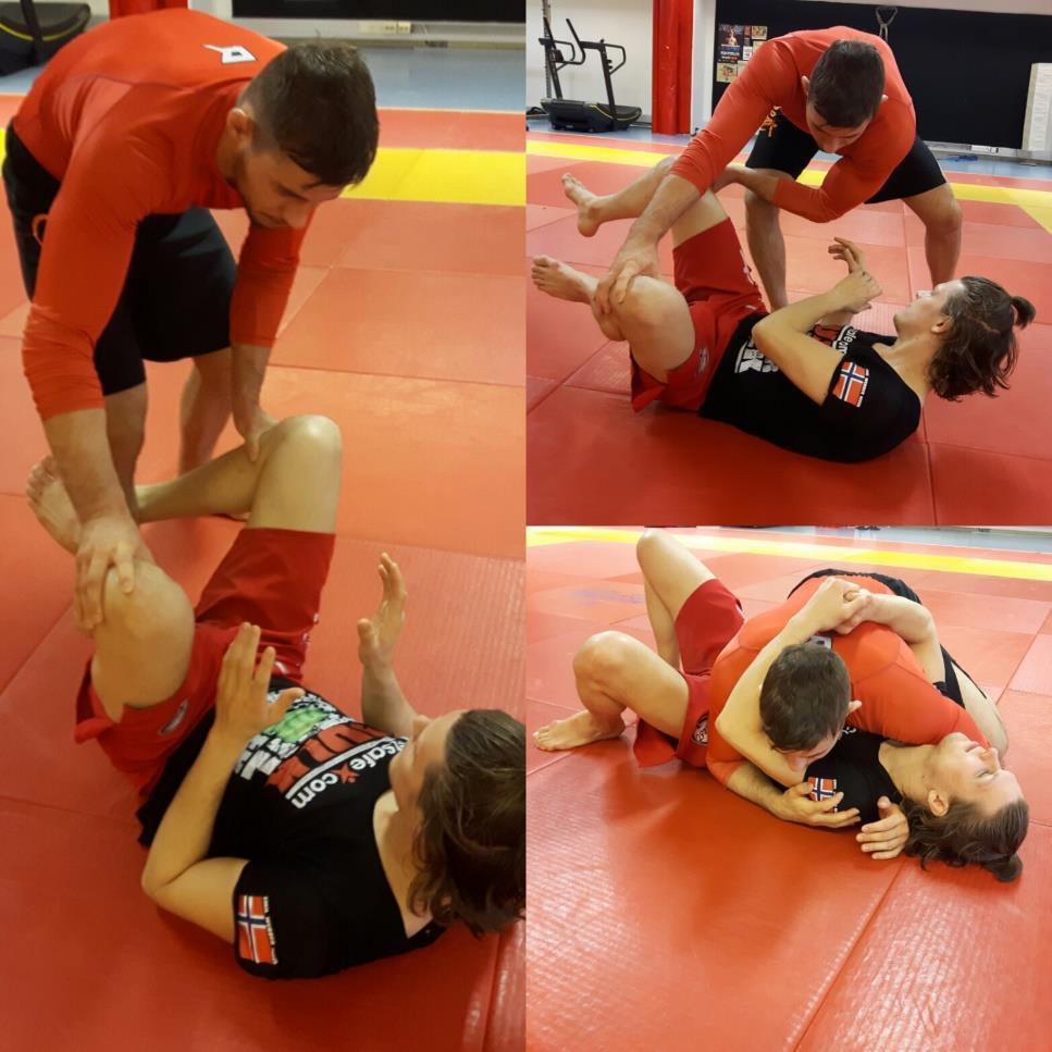 3.6.4 Guard pass On the ground when the athlete on the top passes the bottom athlete s legs and maintains control for three seconds while the bottom athlete s back or side is on the mat, the athlete