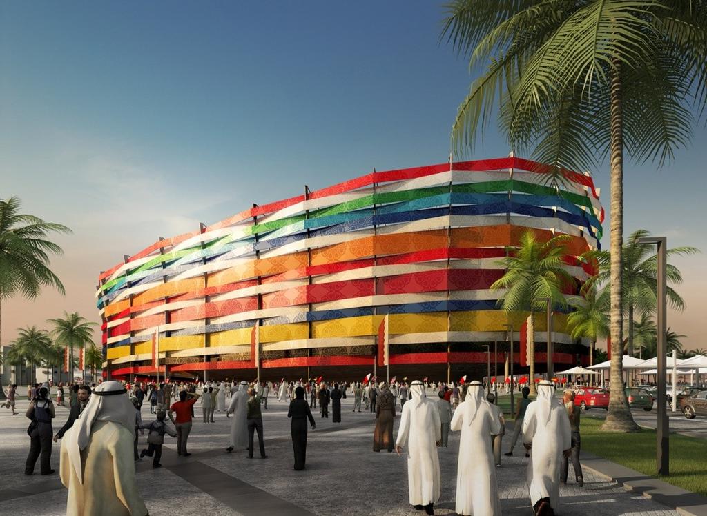Stadium design for Qatar 2022 - adaptable Concept for