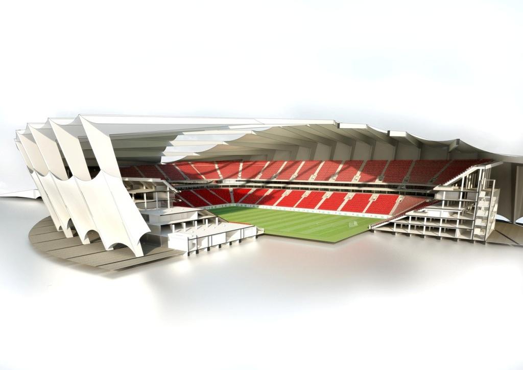 Stadium design for Qatar 2022