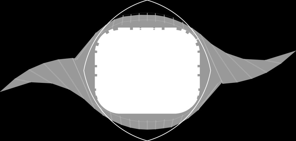 radius of 90 m around the centre spot.