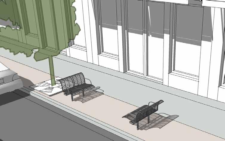 [BENCHES & SEATING] DESIGN & OPERATIONS Design Requirements Durability: Construct street furnishings from longlasting and durable materials and finishes that are backed by a minimum 3-year standard