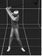 3 MRI Kinematic Golf Model Golfer body motion was animated using the MRI kinematic model to give a best-fit approximation of whole body movement to the positions of filmed markers.