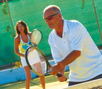 to focus on improving. All ages and abilities are welcome to join in with social tennis every evening from Sunday to Thursday.
