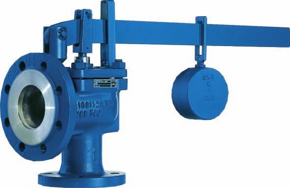 Weight-loaded DIN flanges Application Econ-Leser full lift safety valves with weight-loading are mainly applied to steam installations on land.