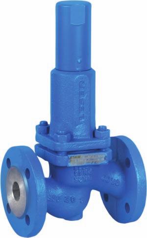 DIN flanges Application Econ-Leser proportional-relief valves open proportionally to the pressure increase.