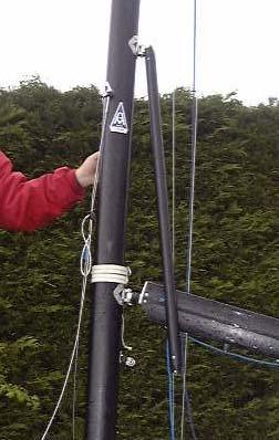 VANG SET UP 1. Attach boom to mast. 2.