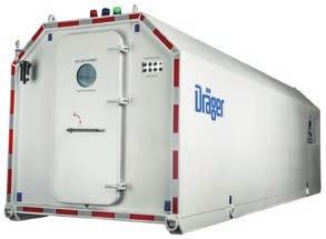 Dräger ERS-Chamber Refuge Chambers Dräger Engineered Refuge Solutions (ERS) provide a safe haven for miners in emergency situations.