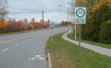 Existing roads that are recommended as part of the cycling network should not be prematurely signed or identified as part of the Sault Ste.