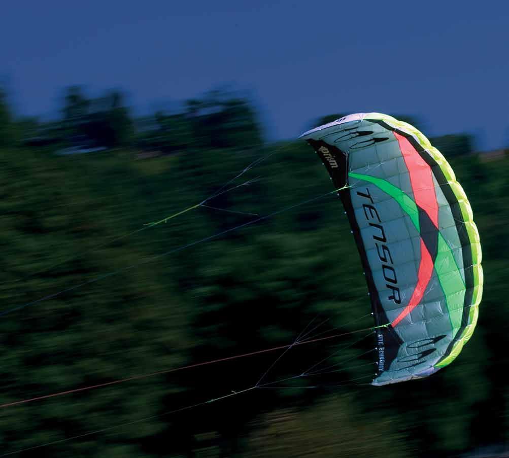 Welcome Congratulations on your purchase of the Tensor, a sophisticated land-based power kite that converts easily from dual-line bar to quad-line handle control for the best of both worlds.