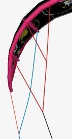 relaunching The shape of the kite allows to an easy relaunching under