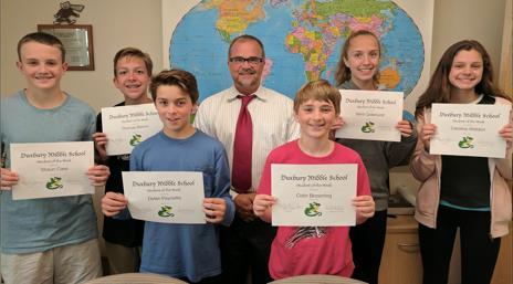 Duxbury Middle School WEEKLY NEWS STRIVE FOR SUCCESS EVERY DAY IN A CARING, RESPECTFUL, LEARNING COMMUNITY 71 ALDEN STREET, DUXBURY MA 02332 PHONE: 781-934-7640 FAX: 781-934-6084 WEBSITE: WWW.DUXBURY.K12.