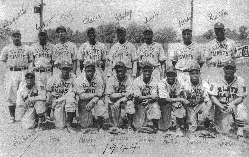 According to Negro League researcher John Holway, George Scales was the starting second baseman (he also played first base and third base) for the Elite Giants during the 1943 season.