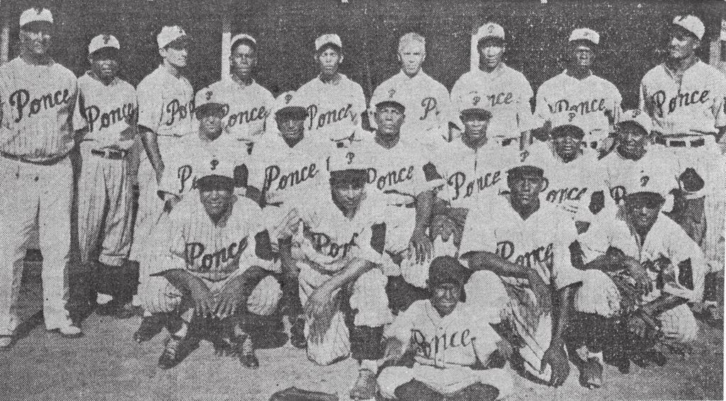 Ponce Leones (1941-42) Puerto Rican Winter League (Scales seated middle row third from left) George s best team during this period was his 1943-44 Leones squad.