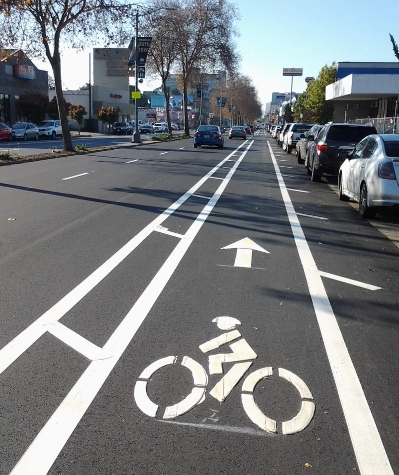 Solutions: Loss of Bikeways Ensure that marking plans provided to marking crews, contractors, and agency oversight staff Place and field check preliminary markings on the roadway prior to final