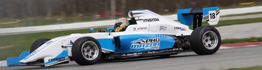 About Andersen The Promotions PM-18 Chassis New for 2018 The PM-18 race car will debut in the 2018 Pro Mazda season Constructed by renowned race car builder, Tatuus Carbon tub and crash structure