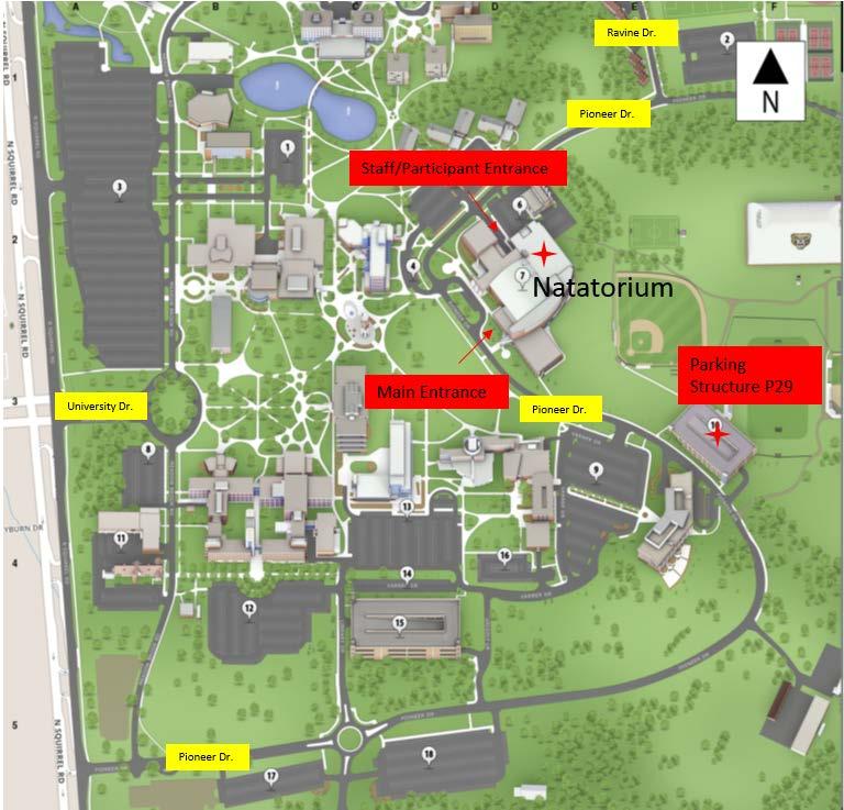 DIRECTIONS & CAMPUS MAP Construction updates: http://www.auburnhills.org/community/2015roadprojects/index.