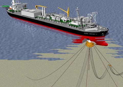 Figure 1: Santos Mutineer Exeter disconnectable FPSO system.
