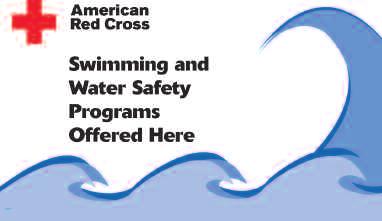 Let your patrons know that you offer the best in aquatic safety training the American Red Cross. Hang this banner inside or outside your pool.
