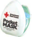 Pocket Mask The pocket mask offers protection for both the rescuer and victim and helps prevent possible contact with the victim's saliva and blood.