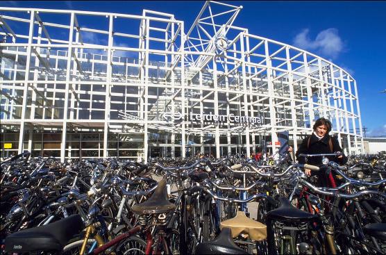Particularly in the Dutch situation, it is essential there be sufficient, good quality, modern bicycle storage facilities at stations.