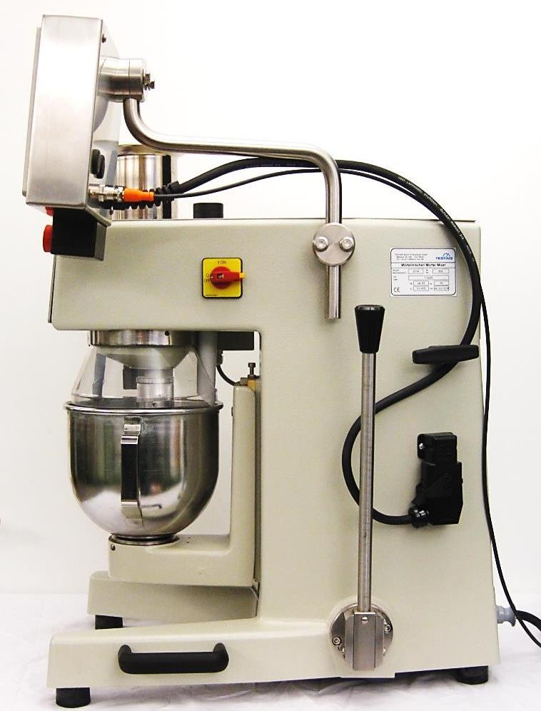 Laboratory Mortar Mixer (Testing) User Manual, Version February 22, 2015 4/16 2 Assembling / Installation Assemble and install the mixer unit as shown in the picture above.