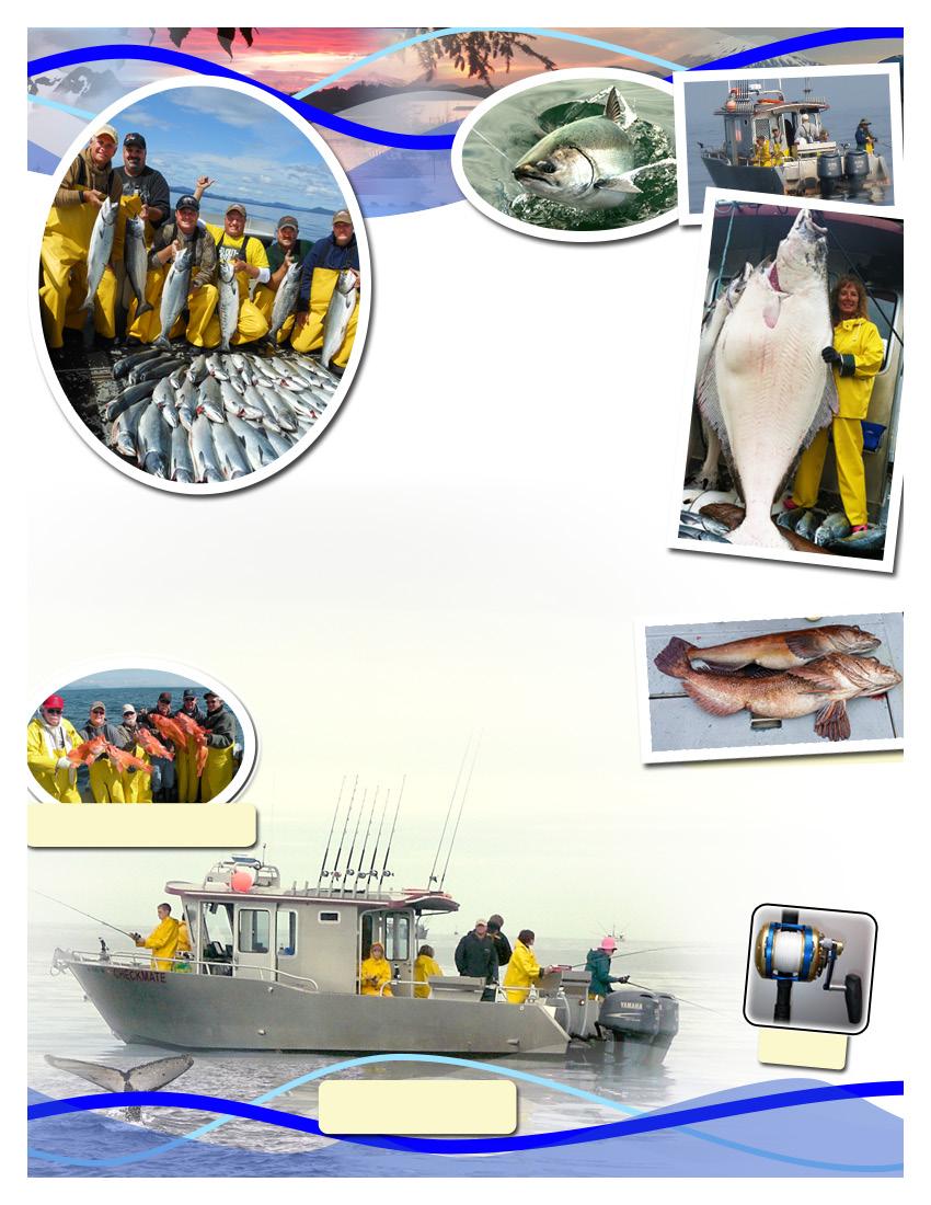 World Class Fishing You can fish for salmon and halibut each day. We welcome both experienced and new anglers.