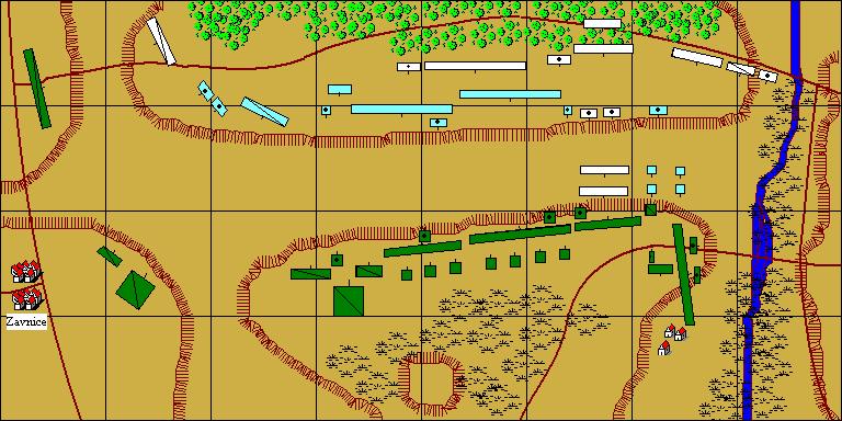 Gorodetschna, 12th August 1812. Re-fight 12 th January December 2011. The combats over the next few turns favoured the Saxons and Hungarians.