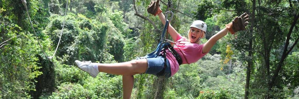 Canopy Adventure 5 Cost per person from: $130 Cost per child from: $80 Duration: Half Day Includes: Guide, entrance fee to the park, fruits and transportation.