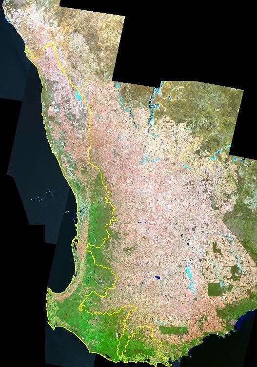 Land cover Surface water catchments are mainly forested About 60% of the Perth Basin is cleared about 56% of this being under dryland agriculture The uncleared areas include coastal areas north of