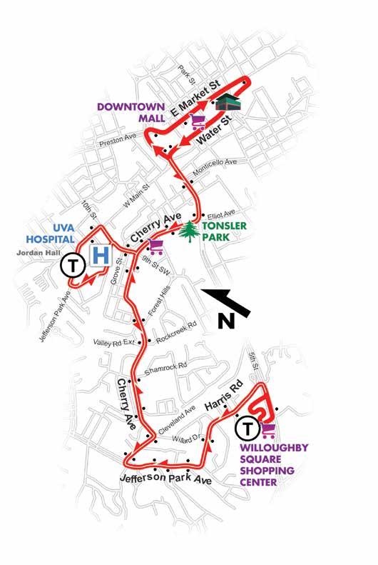 ROUTE 4 Route Four Monday - Friday 6:25 AM - Midnight Saturday 6:30 AM - Midnight Sunday No Service 13 Monday through Saturday Outbound Willoughby Shopping Center Jordan Hall Inbound x x 6:25 AM 6:40