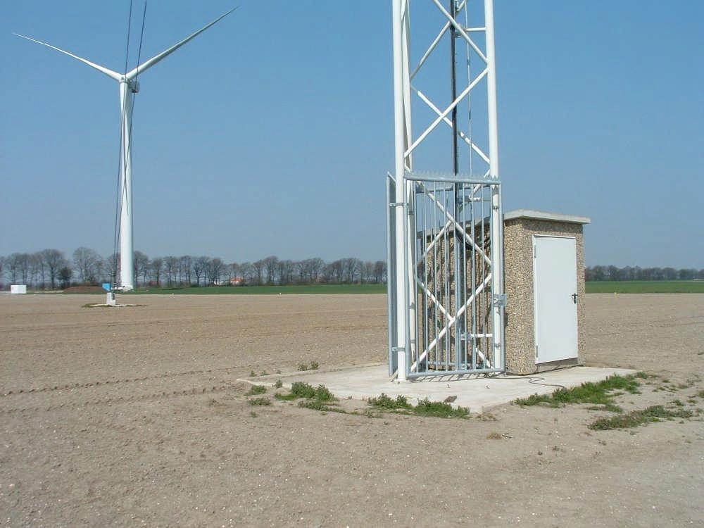 Figure 4-3 Measurement cabin on the meteorological mast 1 foundation.