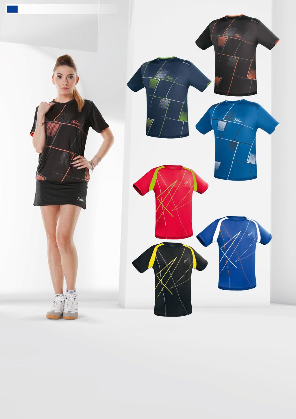 80 T-SHIRTS CHECK / ROCKET T-SHIRT CHECK Ergonomic cut Very comfortable to wear Optimal heat and sweat management Round collar Composition: 100% polyester Sizes: 5XS-5XL Colours: black/neon