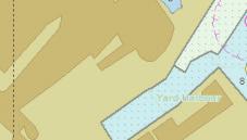Exercise area and environmental conditions in the Port of Rostock in a berthing scenario, divided into two manoeuvre planning sections and completed by guessing the desired positions of the ship (as