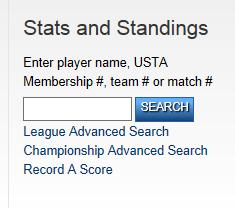 Enter/View A Score From the Team Summary page, you can view a specific match score or enter scores by following the steps below: 1. Navigate to TennisLink Leagues Homepage http://tennislink.usta.