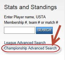 Championship Advanced Search Championship Advanced Search is another effective tool to find players find information from