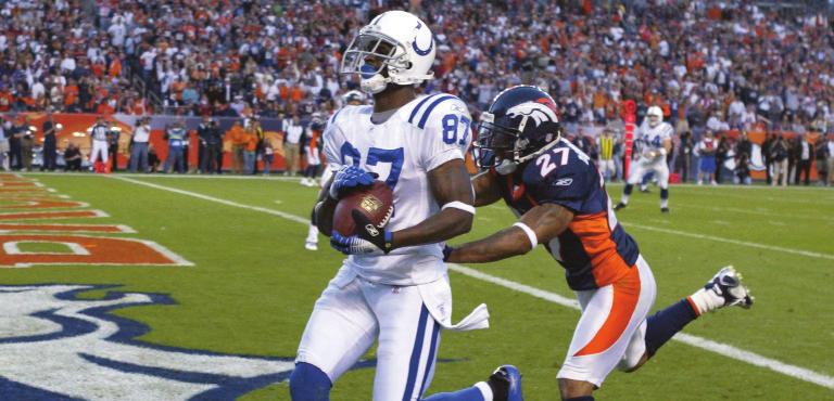 Wide receiver Reggie Wayne led the Colts in receiving with seven catches for 106 yards and one touchdown in the team s season opener at Houston.