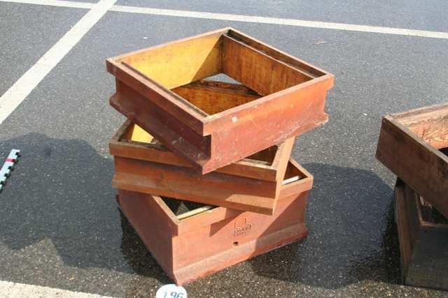 Honey Home brood box and two supers. These were sold at the West Sussex BKA Auction in 2014 by auctioneer Roger Patterson.
