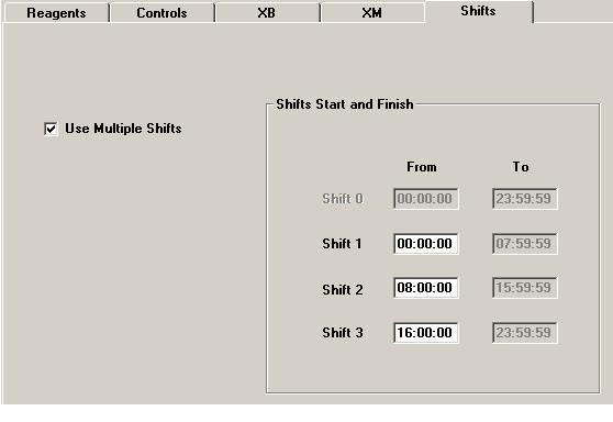 Practice Step Action Select System Setup and 1 1 2 3 Select the Select 3 tab. Use Multiple Shifts. 2 4 4 View the area where shift times are entered. Please do not change.